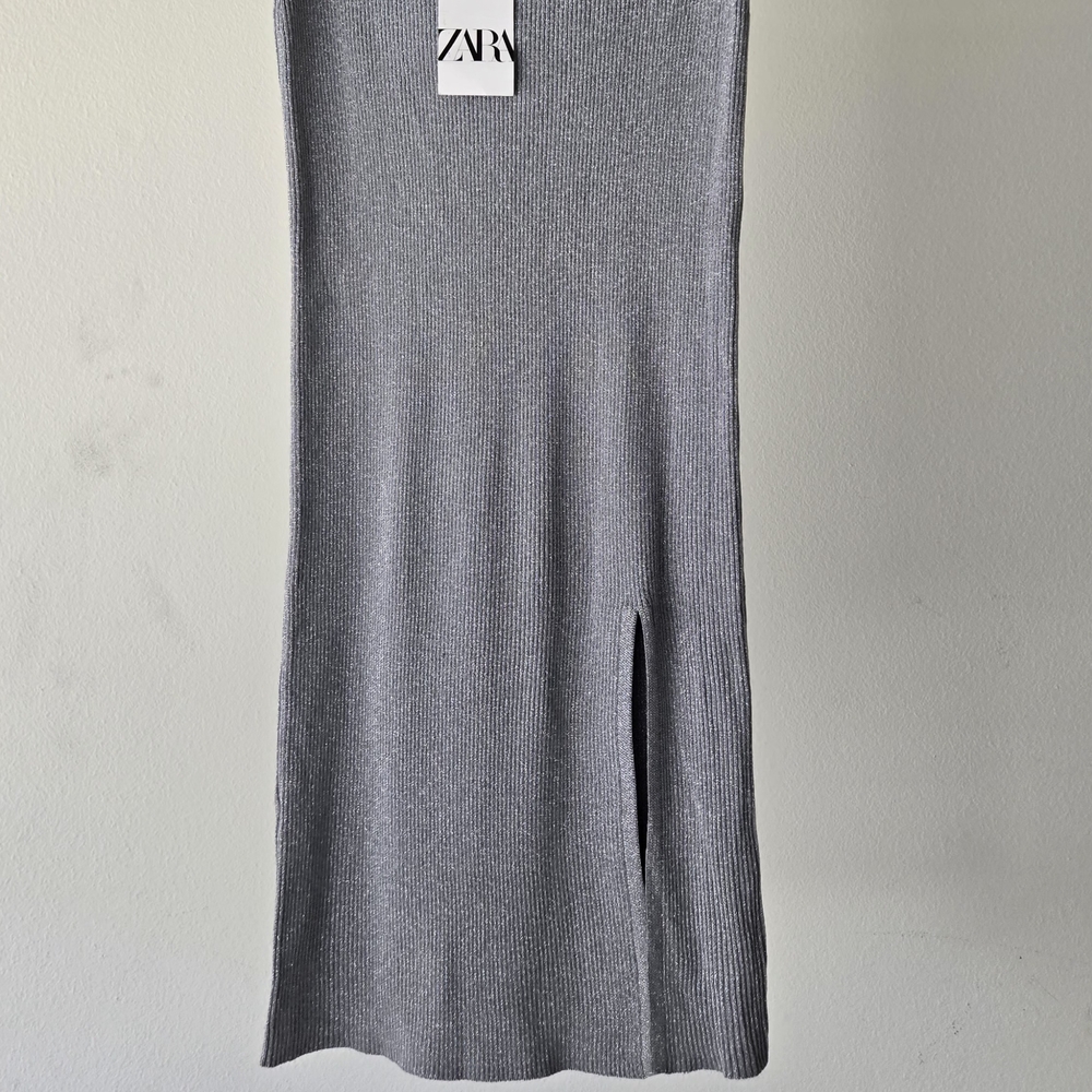 Zara Silver Midi Skirt SKU07